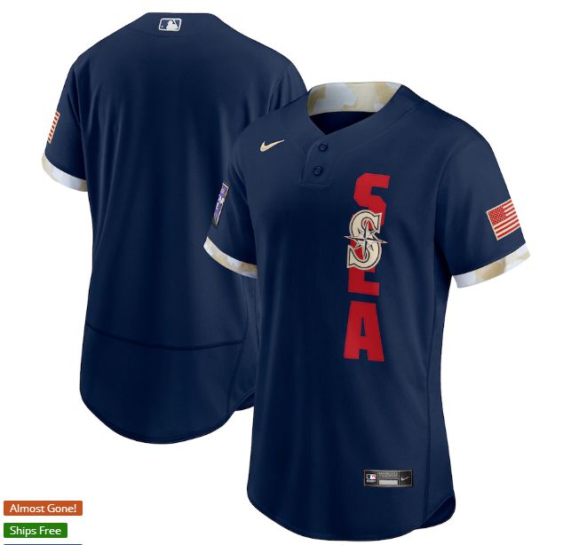 Men Seattle Mariners Blue 2021 All Star Elite Nike MLB Jersey->arizona diamondback->MLB Jersey